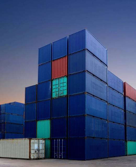 Container yard in the business of import-export industry